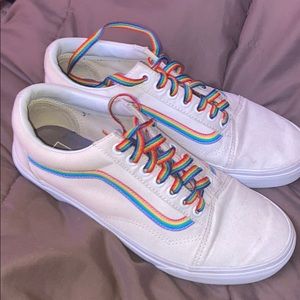 RARE vans Unisex Old Skool Rainbow Skate Shoes